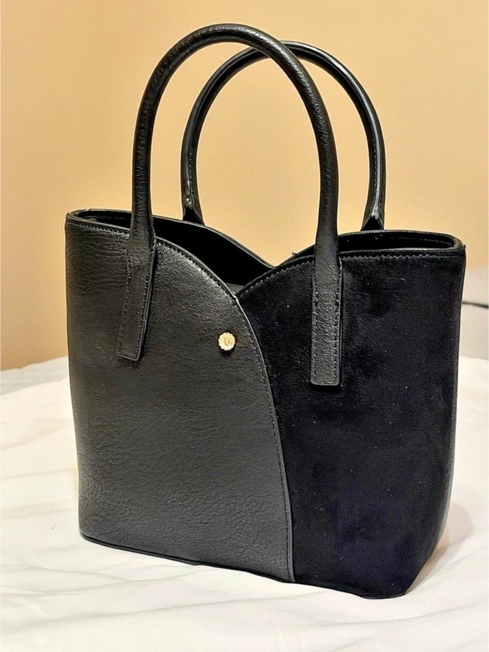 Lauren Conrad Black Structured Tote